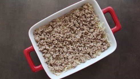 лазанья с тертым картофелем