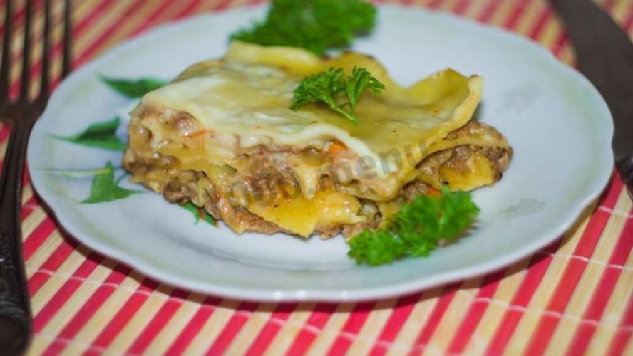 Рецепт лазаний в мультиварке с фаршем