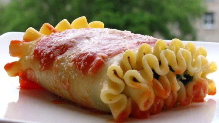 Рецепт лазаний в рулетиках