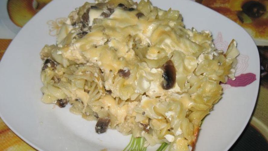 Рецепт ленивой лазанья с шампиньонами