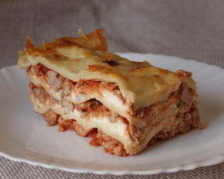 Мясная лазанья с баклажаном