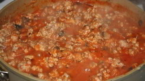 мясная лазанья с баклажаном