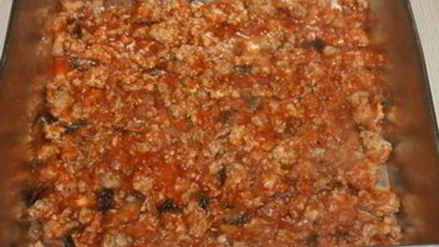 мясная лазанья с баклажаном