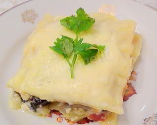 Овощная вегетарианская лазанья с кабачками