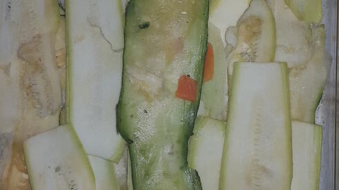 цуккинья с фаршем из кролика