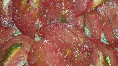 цуккинья с фаршем из кролика