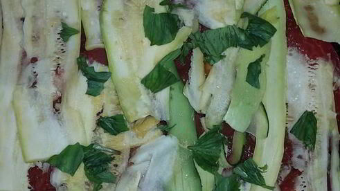 цуккинья с фаршем из кролика