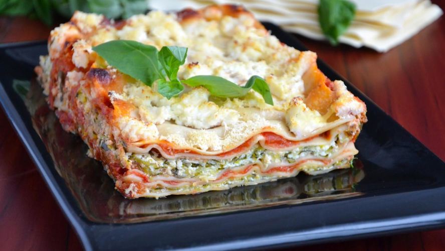 Рецепт вегетарианской лазанья