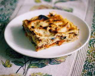 Запеченная овощная лазанья по-средиземноморски