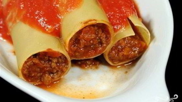 Рецепт Каннеллонь с фаршем в мультиварке