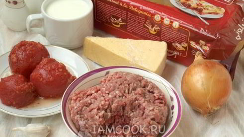 каннелони под соусом бешамель