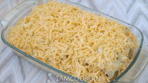 каннелони под соусом бешамель