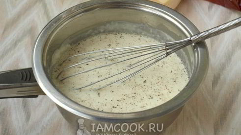 каннелони под соусом бешамель