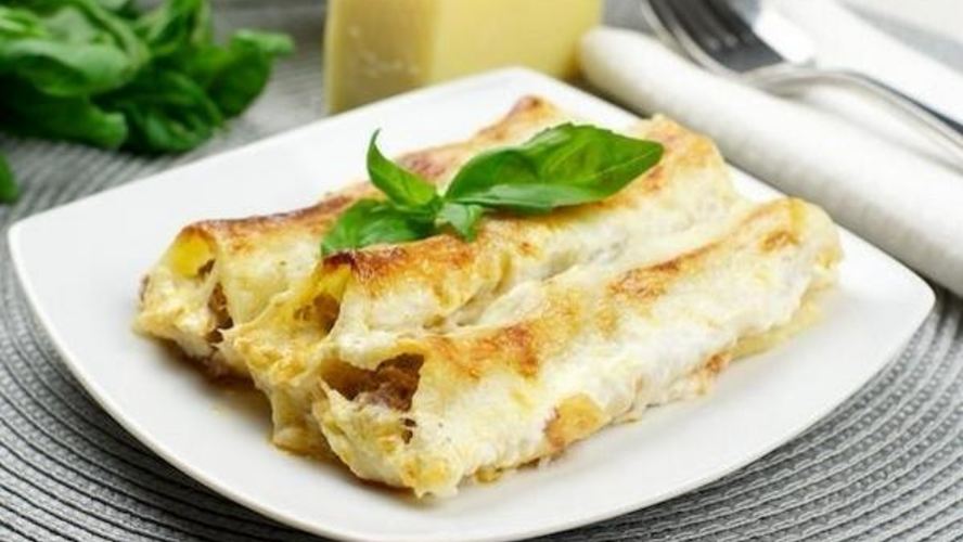 Рецепт классических каннеллонь под соусом