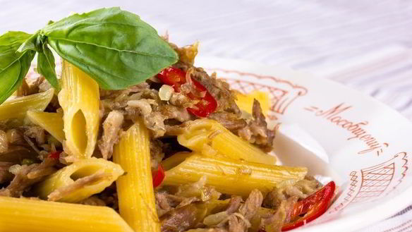 Рецепт Макарон с домашней тушенкой