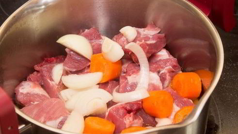 макароны с домашней тушенкой