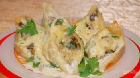 макароны с начинкой