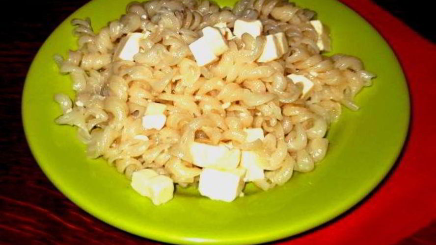 Рецепт макарон с плавленым сыром