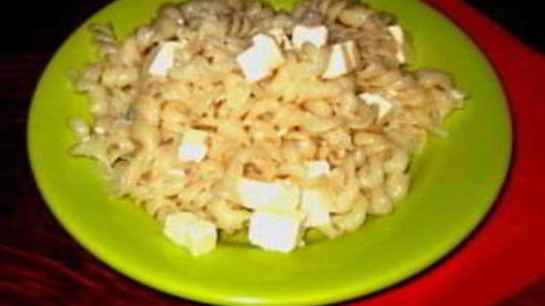 макароны с плавленым сыром