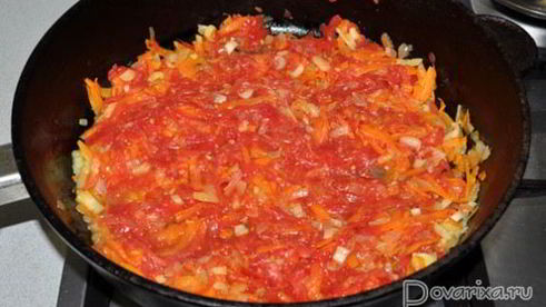 макароны с тушенкой в томатном соусе