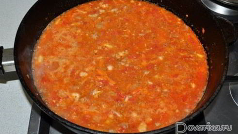 макароны с тушенкой в томатном соусе