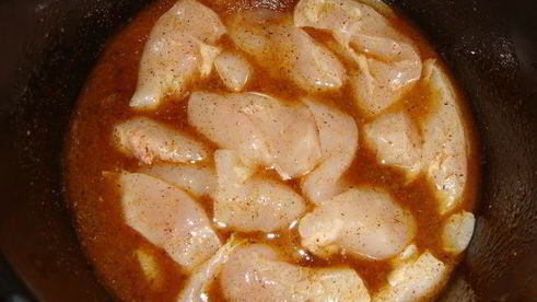 нежная пряная паста с курицей