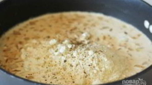 паста альфредо с запеченным перцем