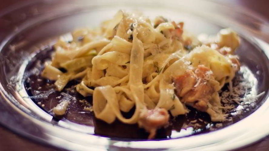 Рецепт пасты с форелью в сливочном соусе