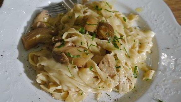 Рецепт Пасты с грибным соусом