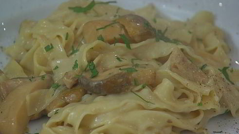 паста с грибным соусом