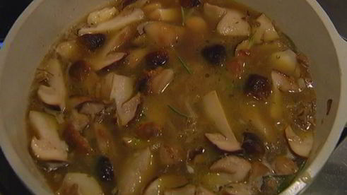 паста с грибным соусом