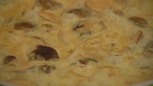 паста с грибным соусом