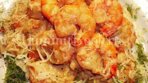 Рецепт Пасты с креветками и сливочным соусом