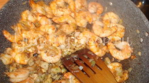 паста с креветками и сливочным соусом