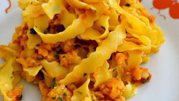 Рецепт Пасты с рыбным соусом