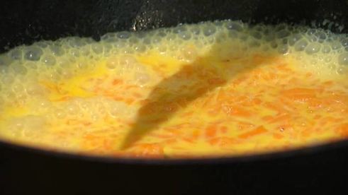 паста с тыквой и креветками