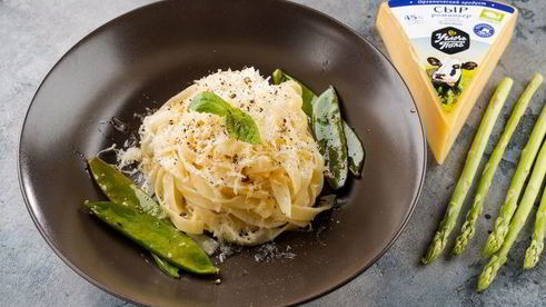 паста с весенними овощами