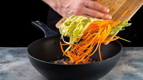 паста с весенними овощами