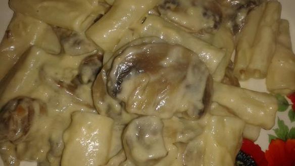 Рецепт Пасты со сливочно-грибным соусом