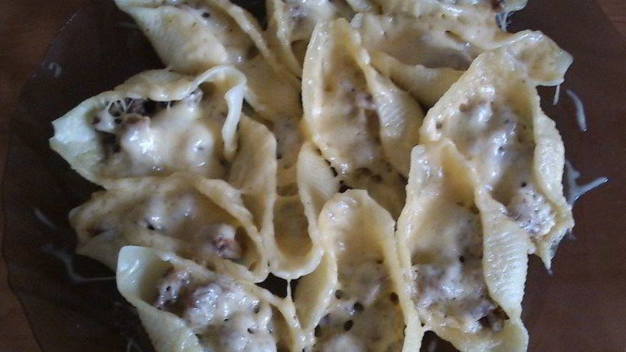 Рецепт ракушек, фаршированных мясом
