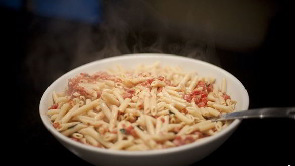 Рецепт Сливочной пасты с ветчиной