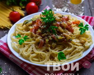 Спагетти с кабачками
