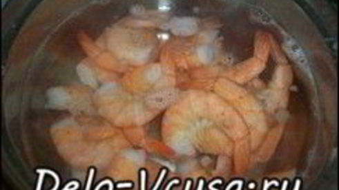 спагетти с креветками и цукини