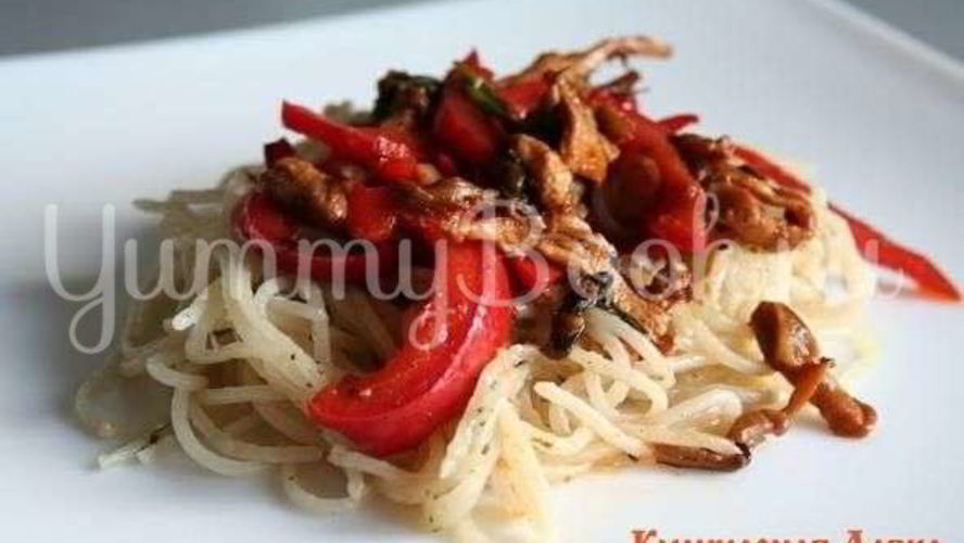 Рецепт спагетти с восточными нотками