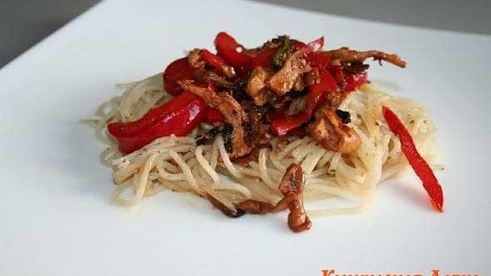 спагетти с восточными нотками