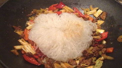 жареная лаша по-китайски с мясом