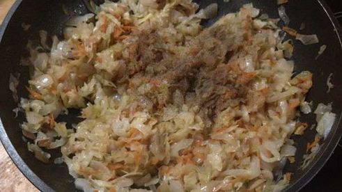 ханум с капустой и фаршем