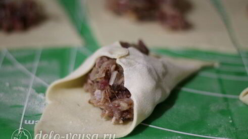 манты с бараниной