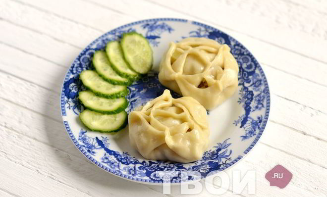 Манты с картошкой