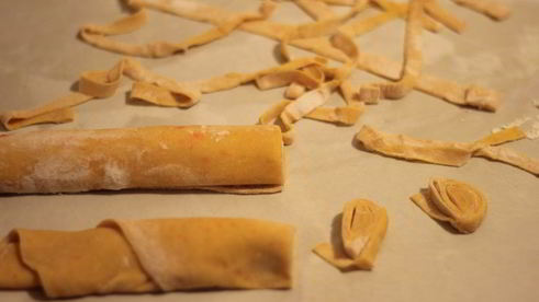 морковная лапша